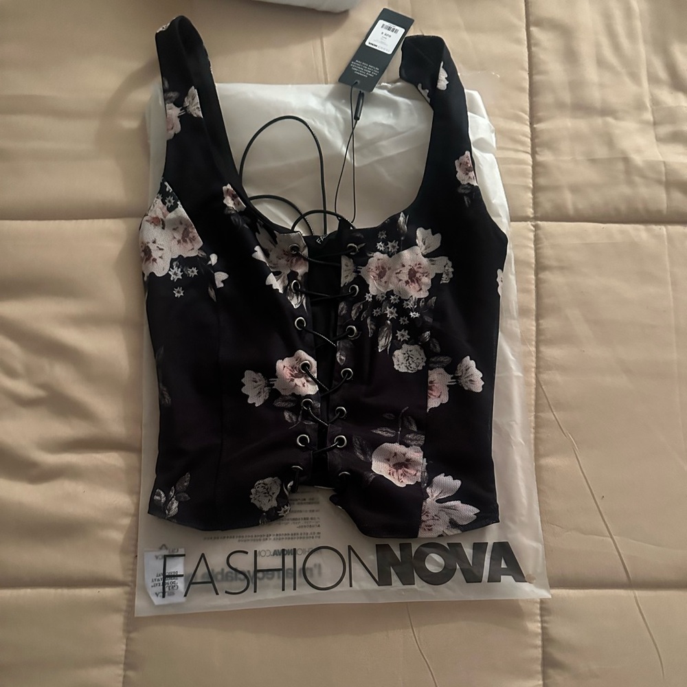 Black floral